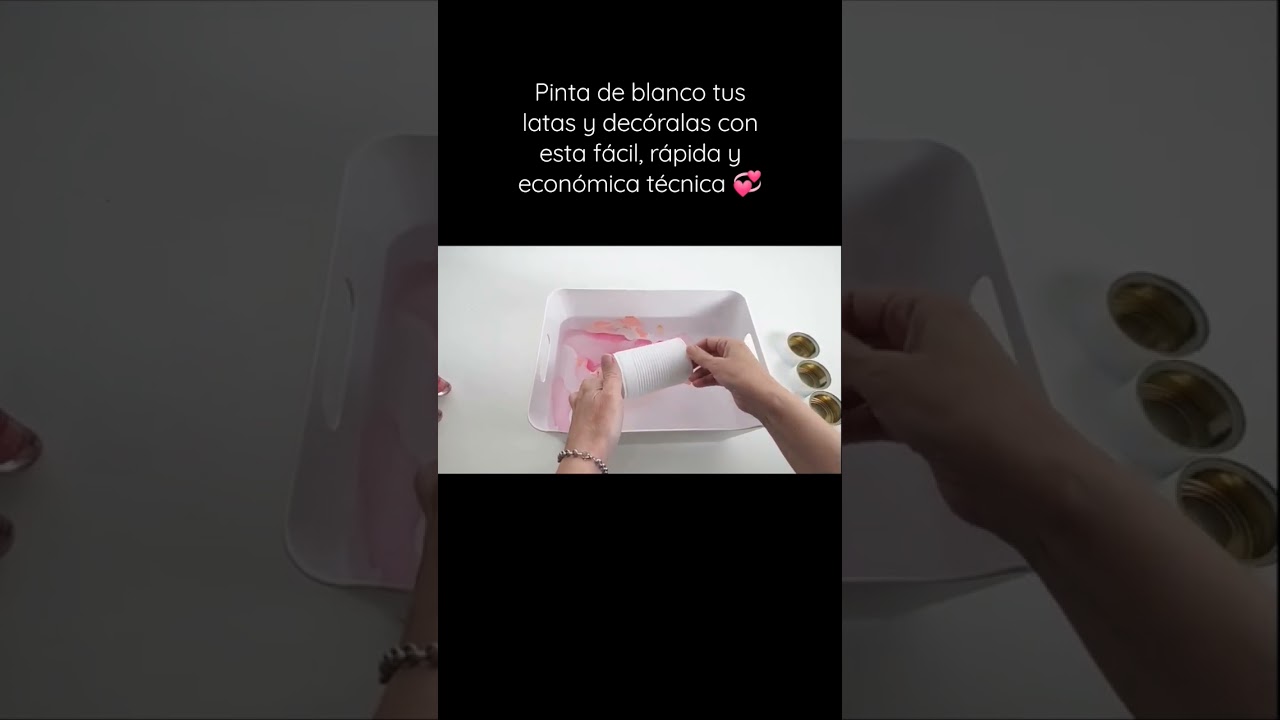 Latas decoradas con una f&aacute;cil t&eacute;cnica #manualidades #diy #reciclaje #arteencasa #artesanato