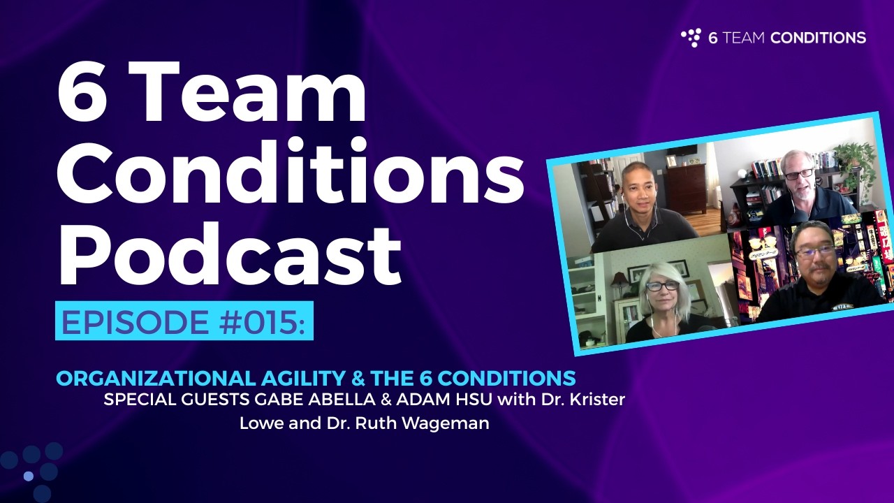 6 CONDITIONS #015 | ORGANIZATIONAL AGILITY & THE 6 CONDITIONS | GUESTS - GABE ABELLA & ADAM HSU