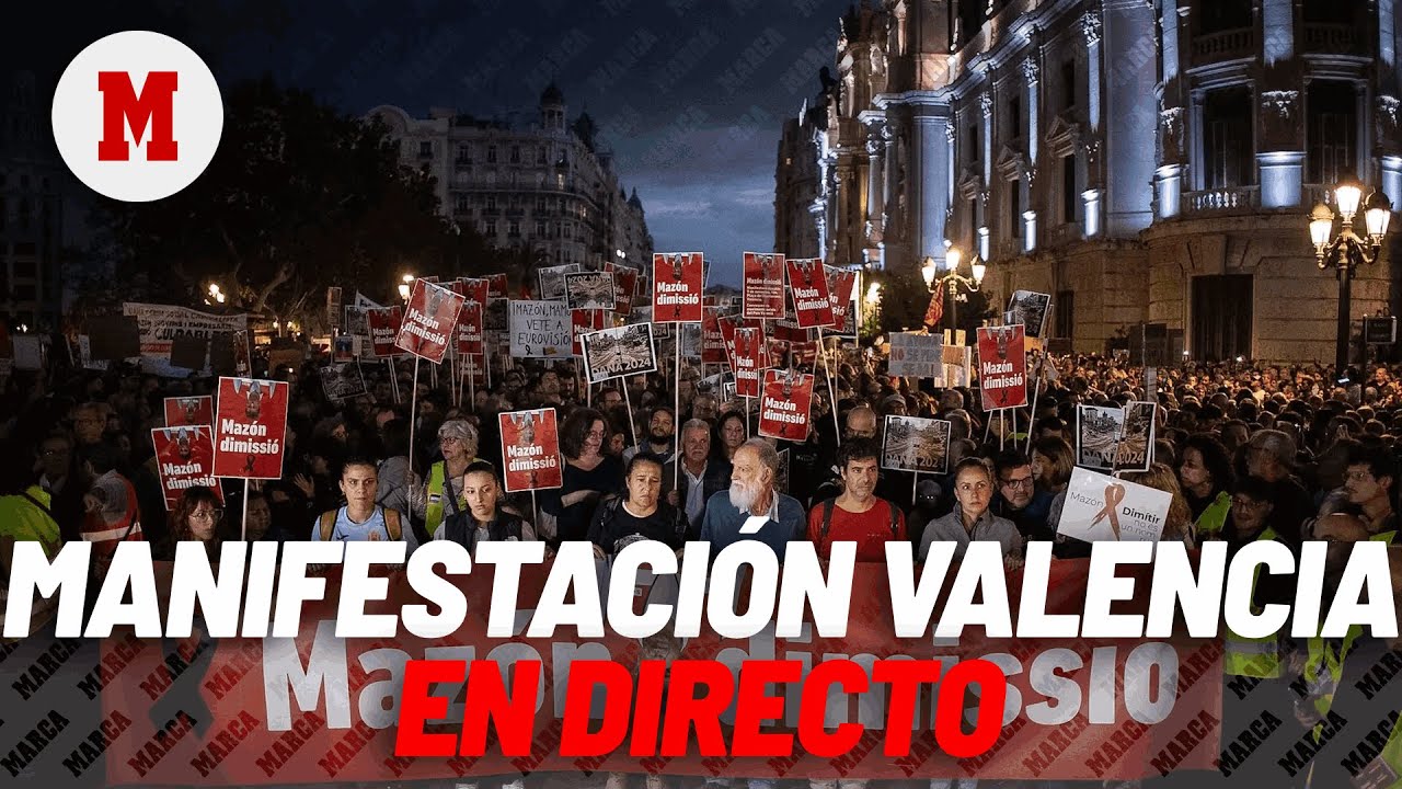 DIRECTO: Manifestación en Valencia por la gestión de la DANA I MARCA