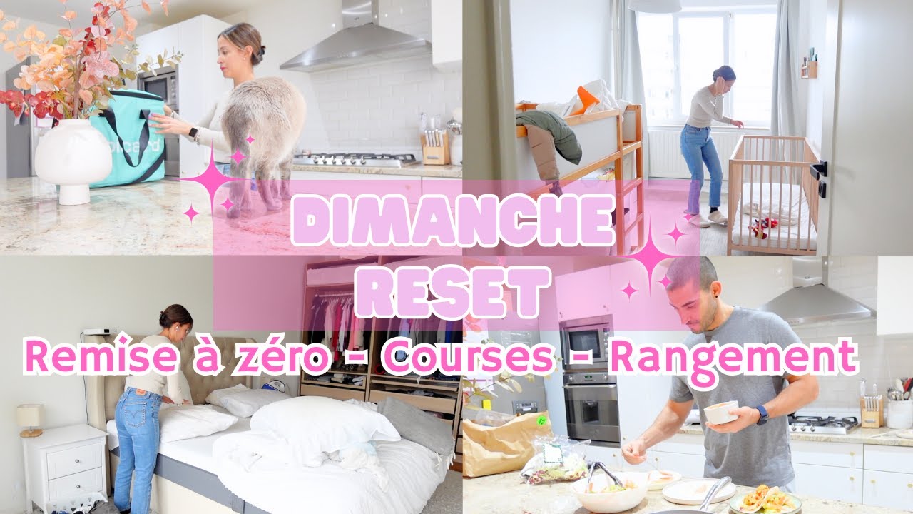 ROUTINE DU DIMANCHE  | Remise à zéro - Courses - Rangement Motivation