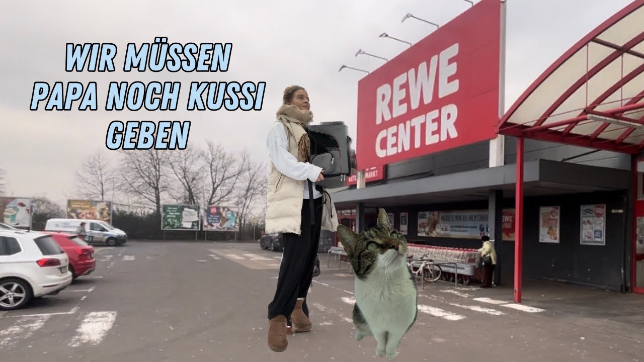 Es gibt keine gute Nachrichten vom Tierarzt, müssen aber noch ein Kussi von Papi abholen ￼