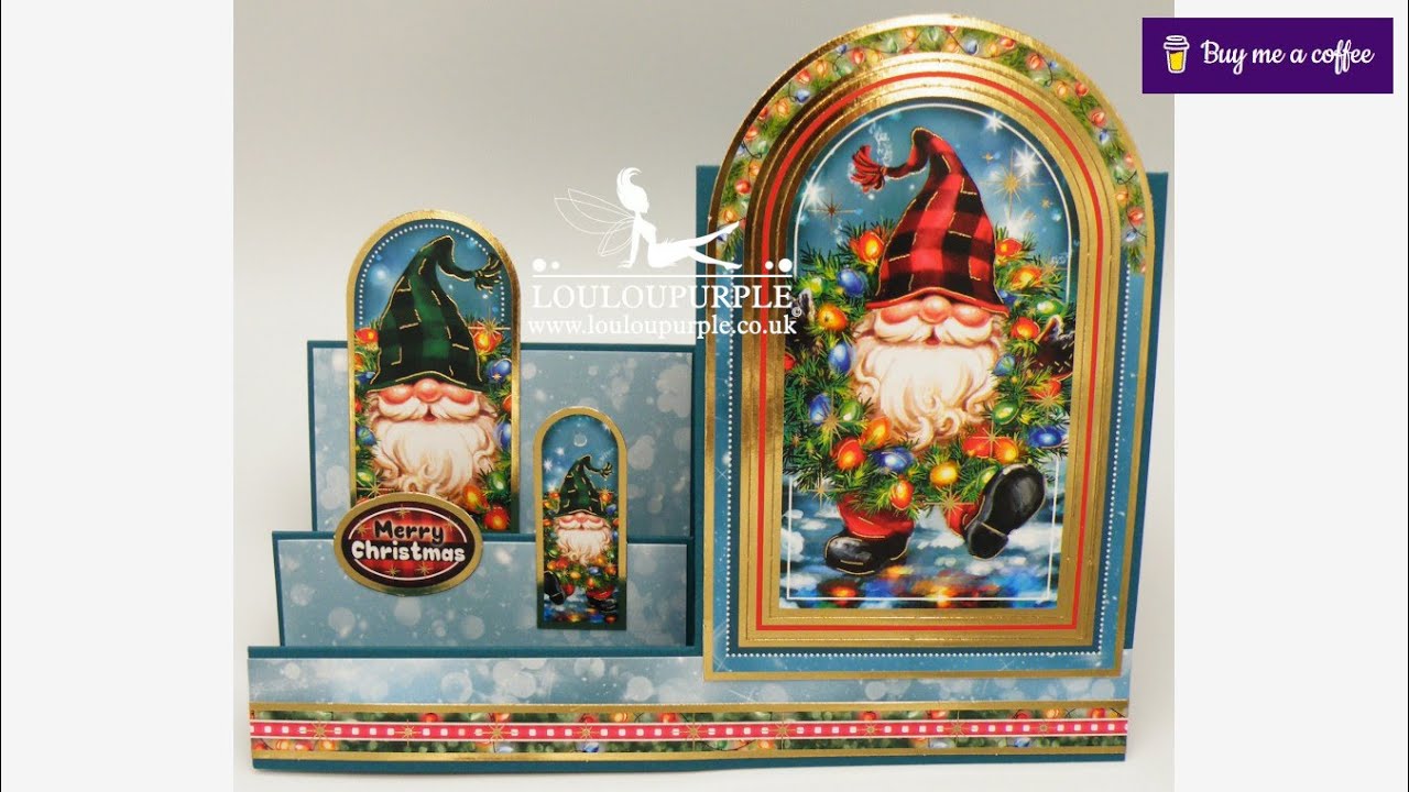 Hunkydory Gnomes Side Stepper Card And Box Using The Adorable Scoreboard