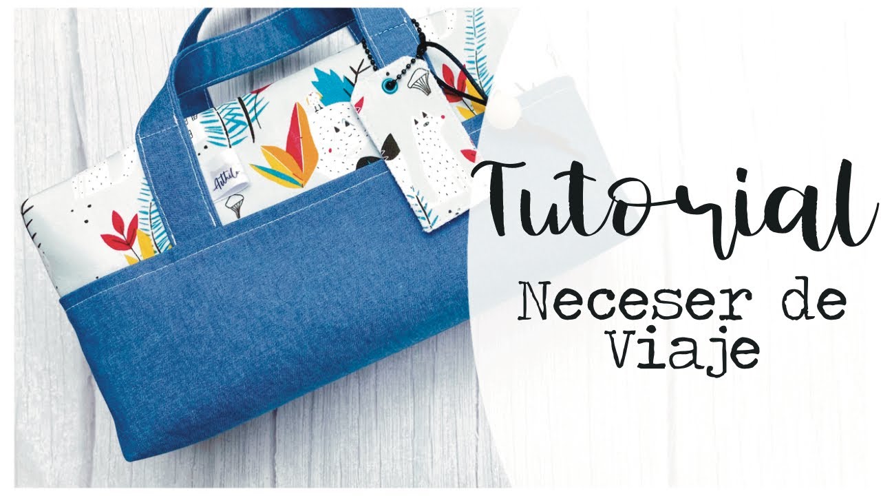 🤍 AQUÍ CABE DE TODO ! 😱 confeccionamos un súper neceser de viaje - PATRONES -