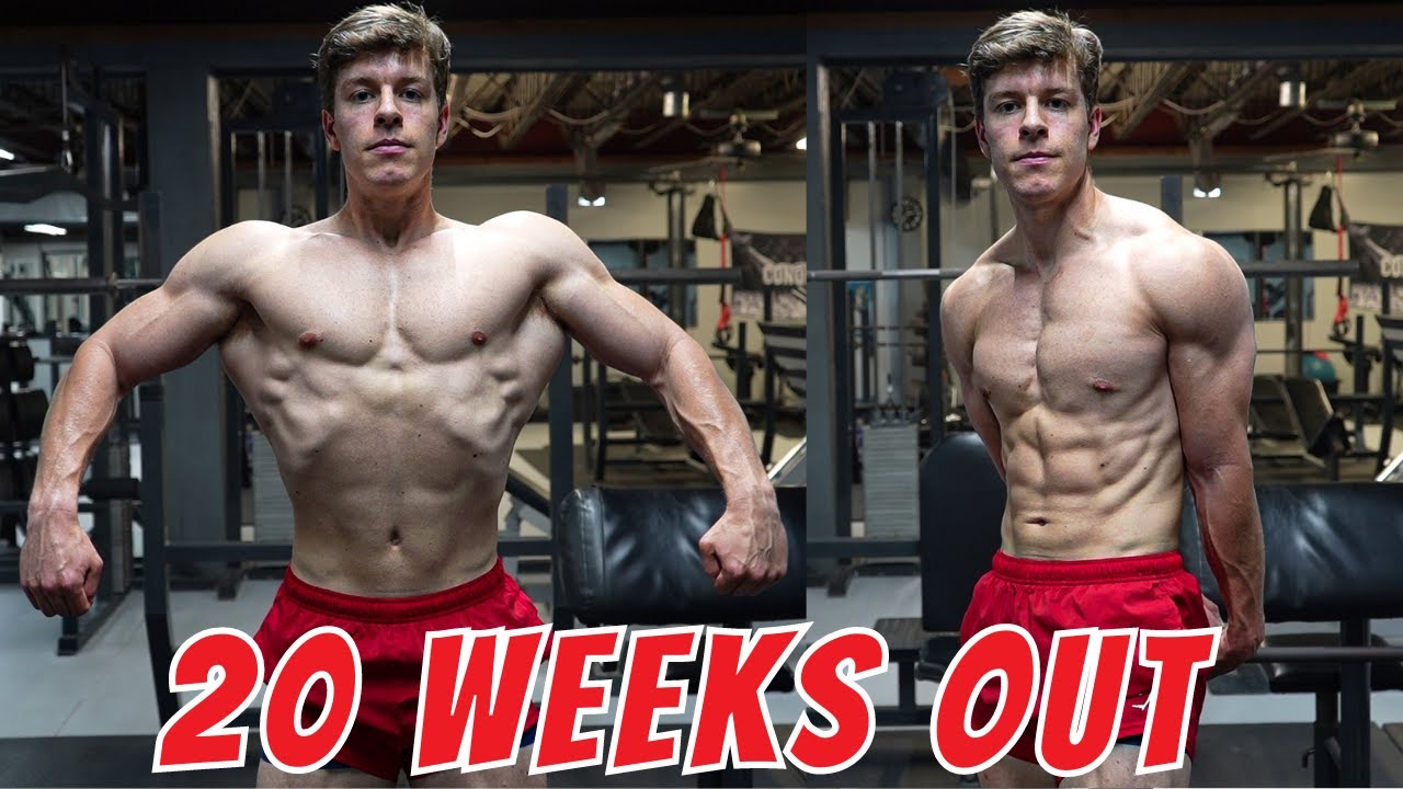 20 WEEKS OUT from my FIRST BODYBUILDING SHOW | On-the-go meals and refeed day.