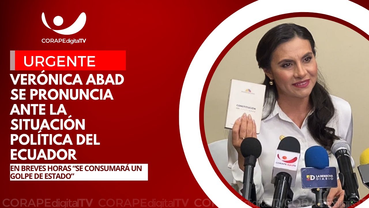 #URGENTE | Vicepresidenta Verónica Abad se pronunció ante el posible 