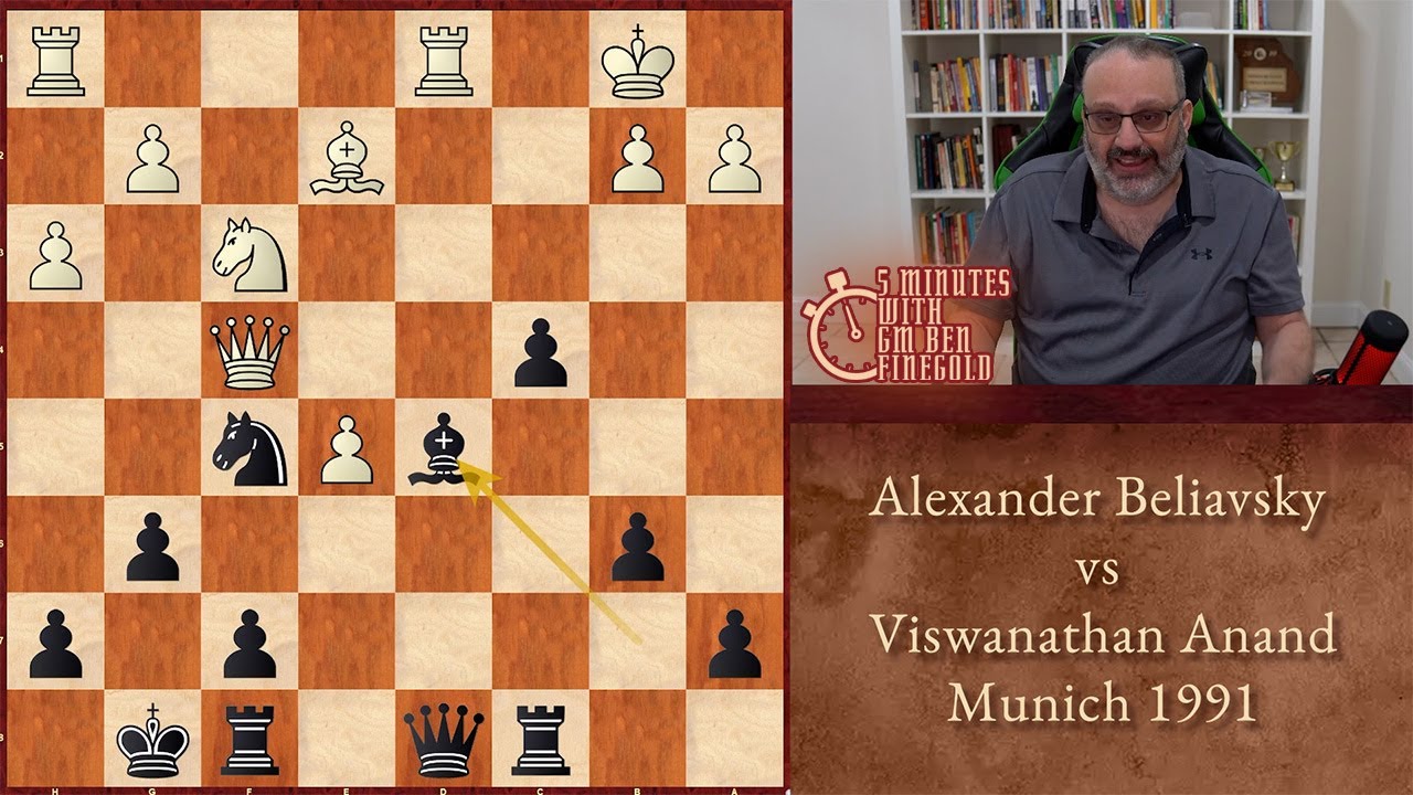 Five Minutes with Ben: Alexander Beliavsky vs Viswanathan Anand, Munich 1991