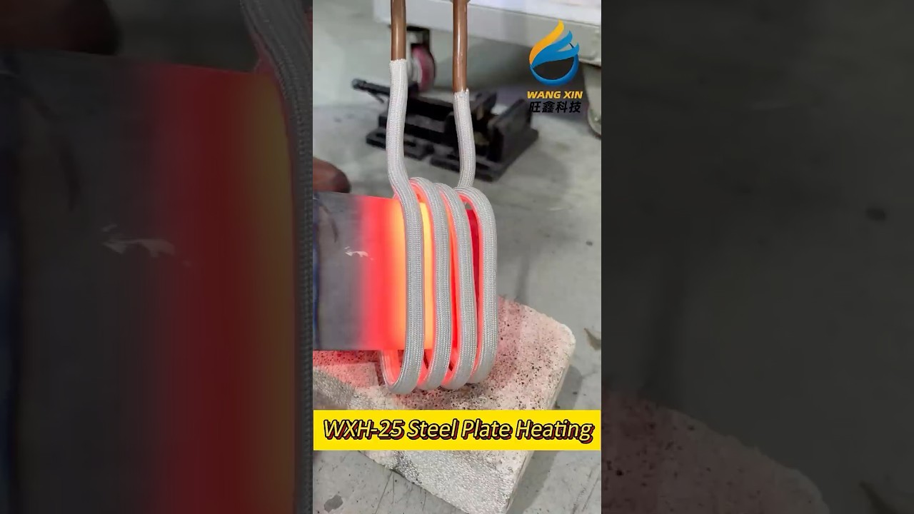 High Frequency 25KW Induction Heater Steel Plate Induction Heating Machine