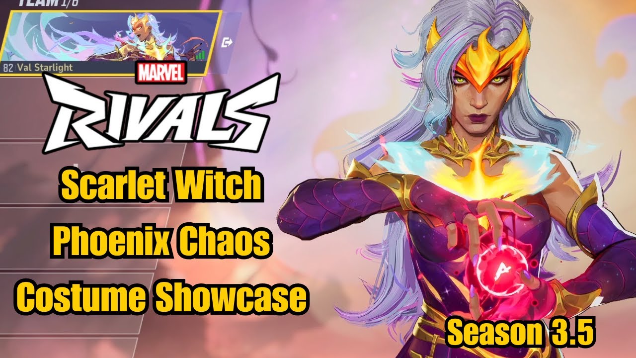 Scarlet Witch | Phoenix Chaos Costume Showcase | Marvel Rivals Season 3.5
