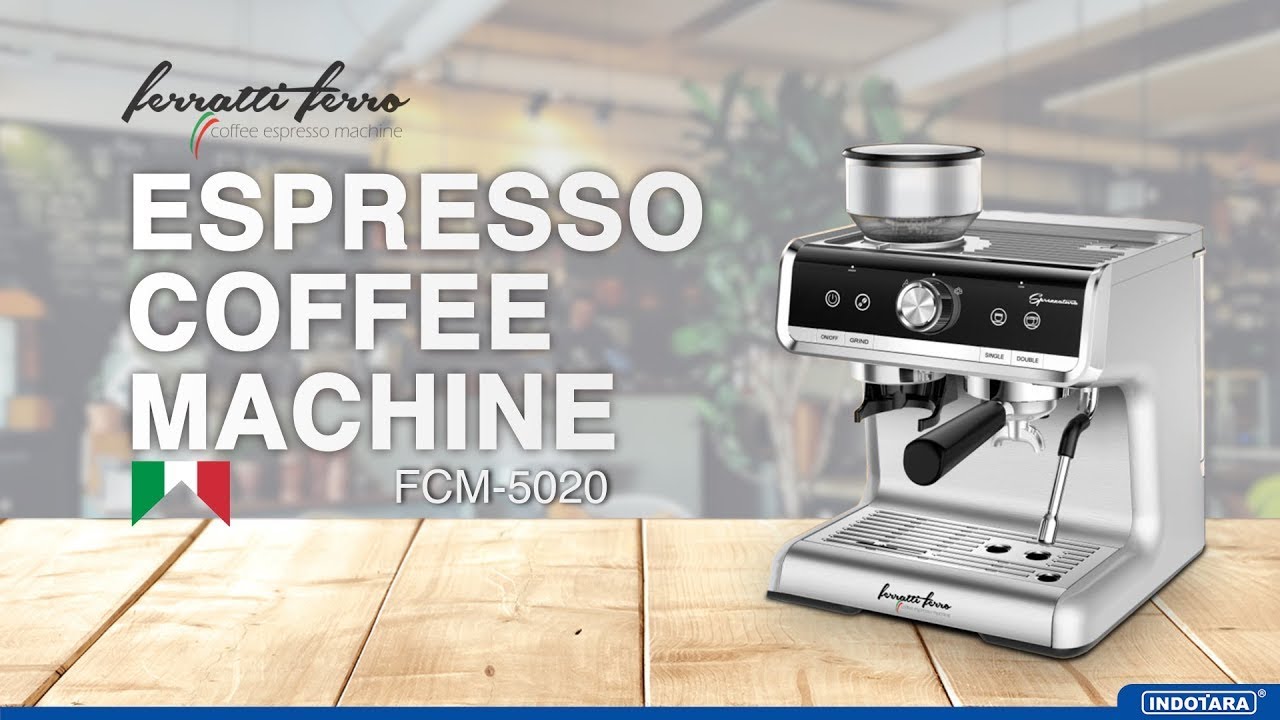 JUAL MESIN ESPRESSO YANG SUDAH DILENGKAPI DENGAN GRINDER DIDALAMNYA - FCM 5020 SPREZZATURA