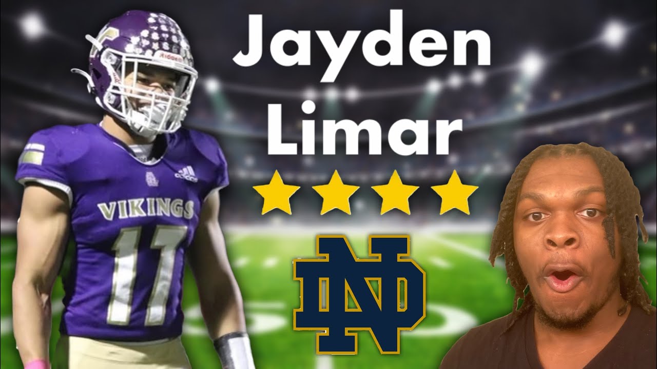 Jayden Limar Highlights Reaction! Notre Dame Football Commit!