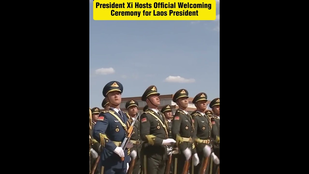 President Xi Hosts Official Welcoming Ceremony for Laos President