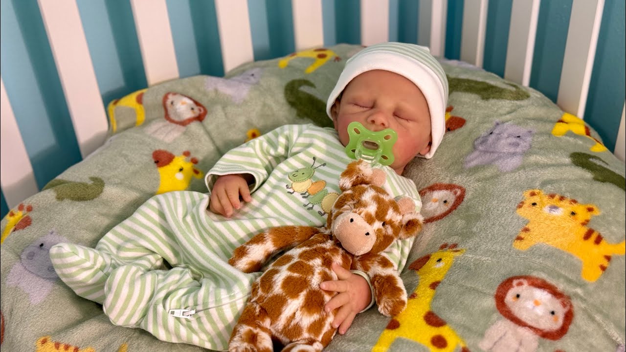Dreamy Newborn Baby Morning Routine! Silicone Baby Role Play