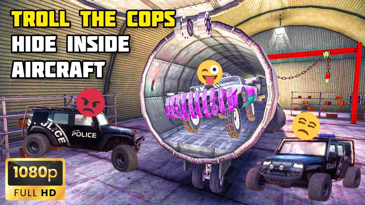 TROLL THE COPS, HIDE INSIDE THE AIRCRAFT | OFF THE ROAD HD OPEN WORLD DRIVING GAME
