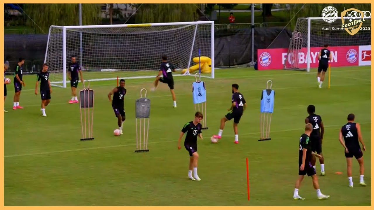 Bayern Munich - Thomas Tuchel - Warm Up Before Training With Balls - 2 Variantions