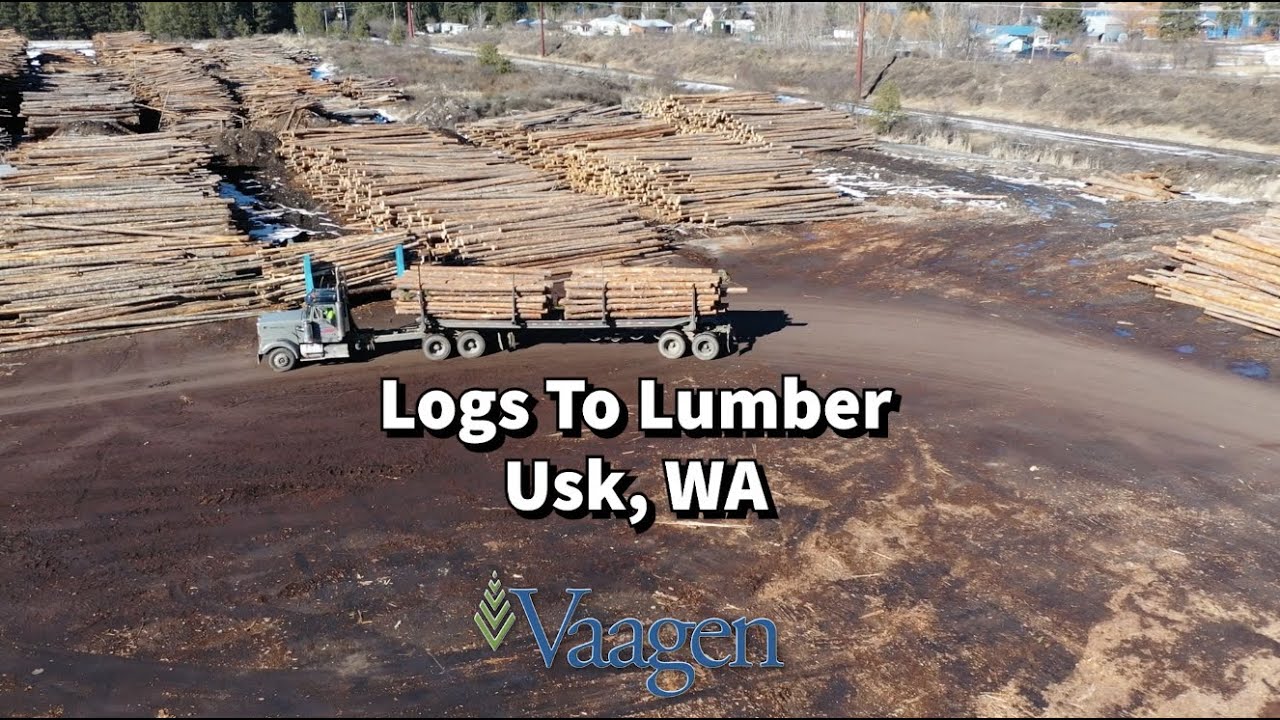 Logs to Lumber Part Two - An aerial journey through the sawmill - Usk, WA