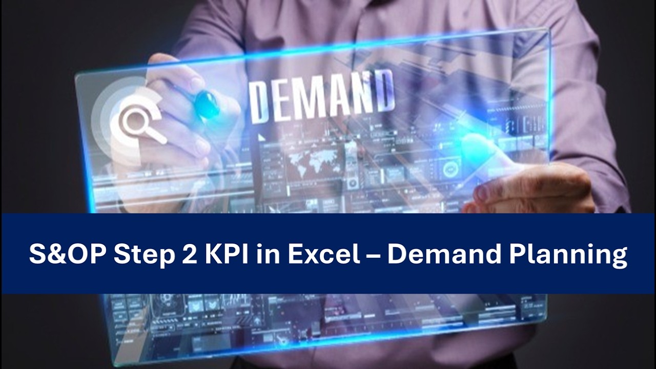 Шаг 2 S&OP: KPI в Excel: показатели планирования спроса и точность прогнозов.
