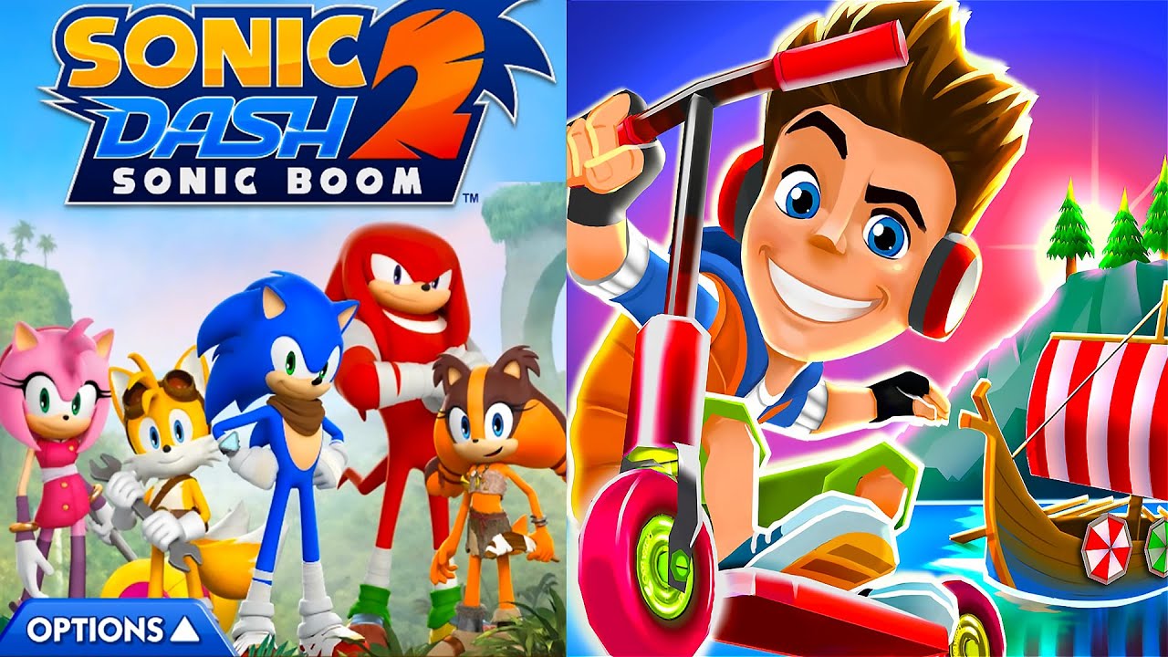 Sonic Dash 2 Sonic Boom Vs Skyline Skaters on android
