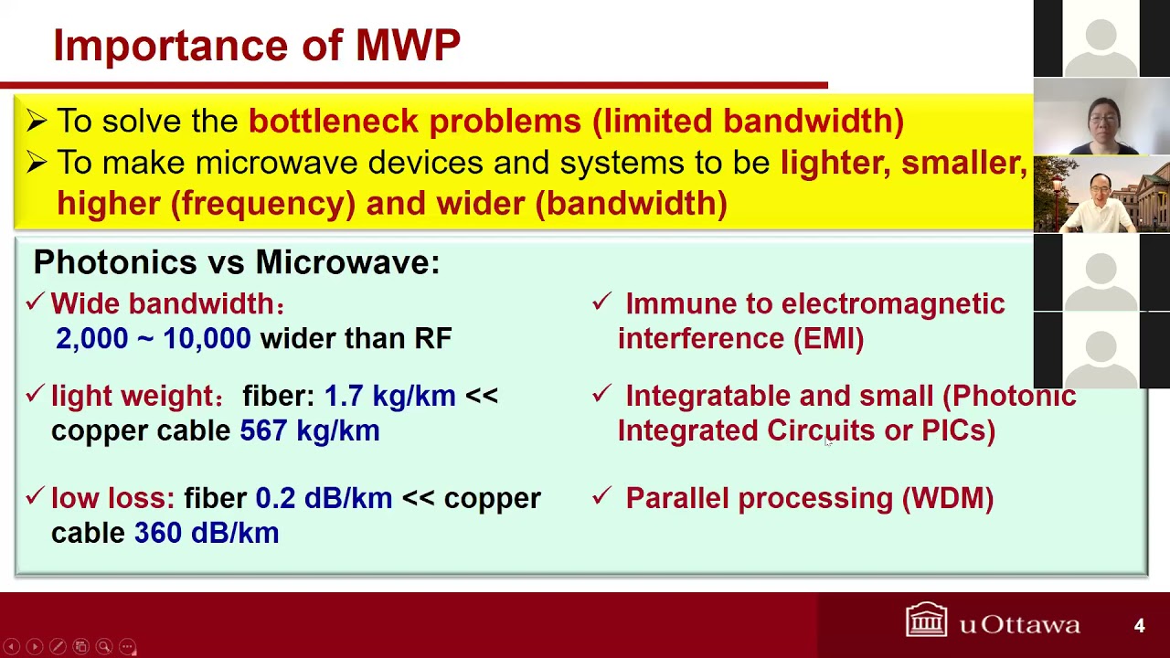 PIC Seminar Series: Prof. Jianping Yao, University of Ottawa