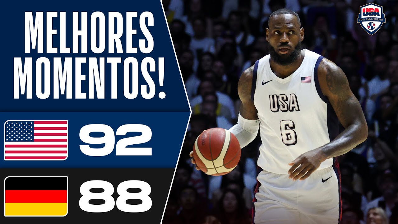 LEBRON BRILHA NO FIM, EUA VENCEM ALEMANHA E LEVAM R&Ocirc;MULO MENDON&Ccedil;A &Agrave; LOUCURA - MELHORES MOMENTOS