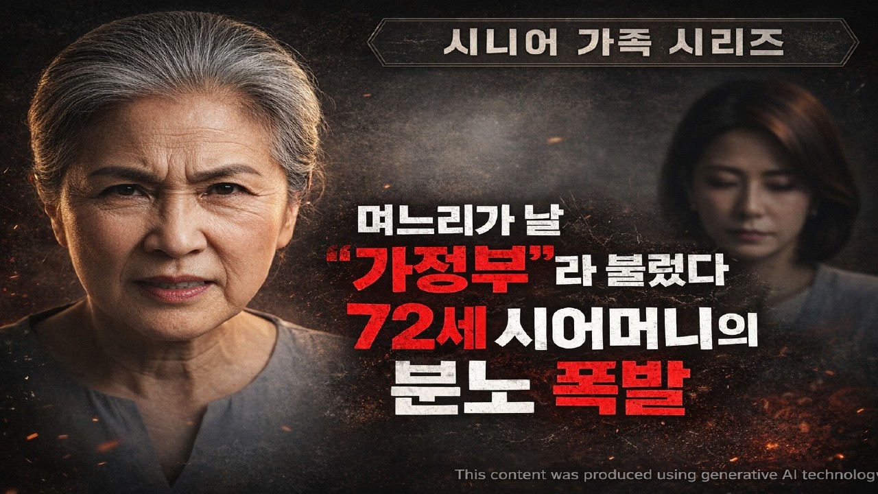 🚨 [불량 가족] 며느리가 날 