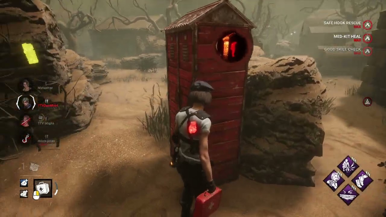 Dead by daylight Jill against The Unknown