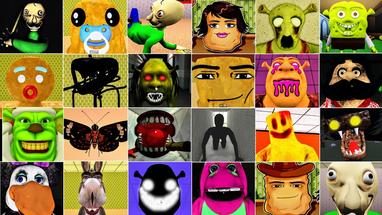 Shrek In The Backrooms Level 0 to 31 All Jumpscares New Updated PC Version [ 4K ] Full Showcase