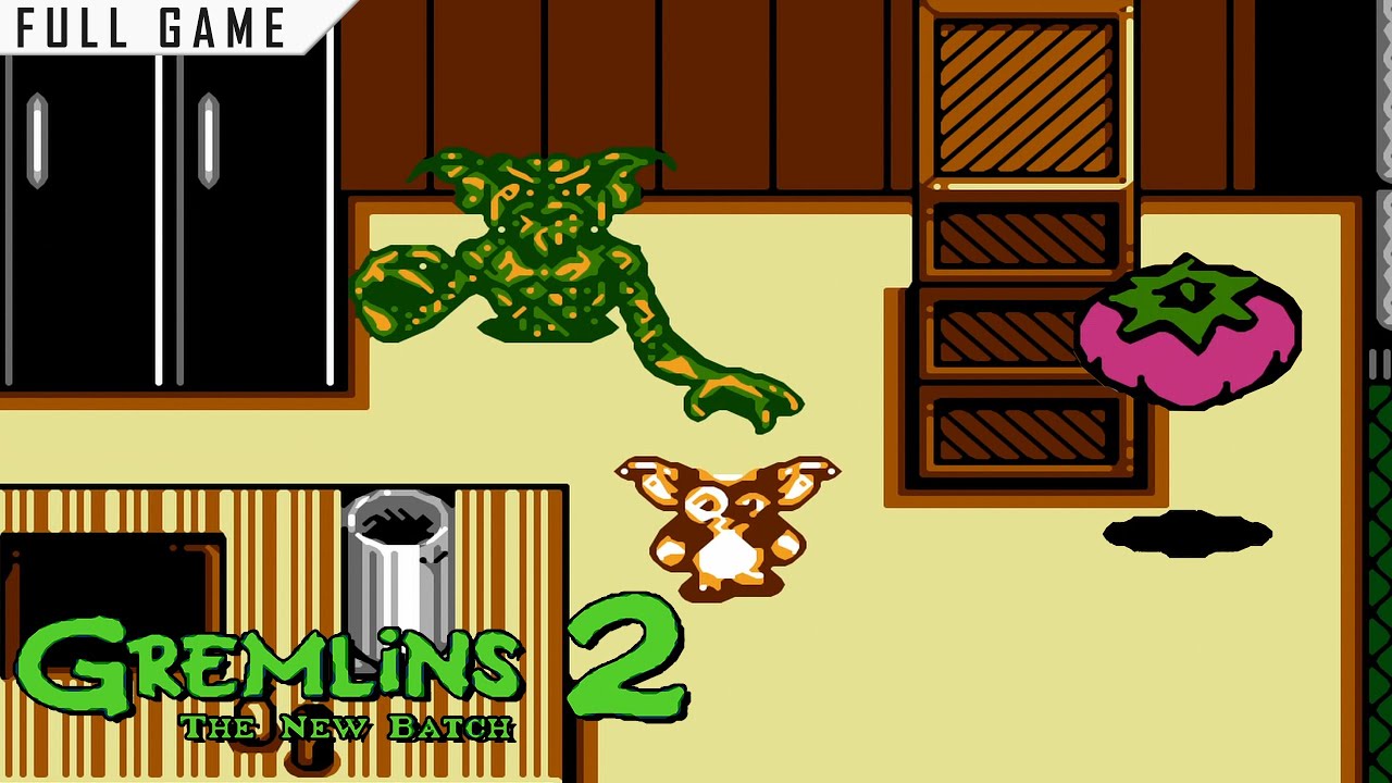Gremlins 2: The New Batch | 8-bit Nintendo | Full Game [Upscaled to 4K using xBRz]