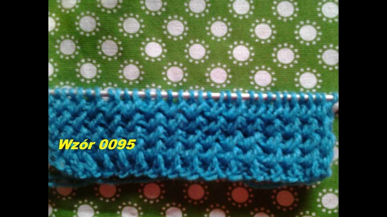 Wz&oacute;r 0095*ściągacz *Rob&oacute;tki  na drutach *Dzierganie dla początkujących*Tutorial
