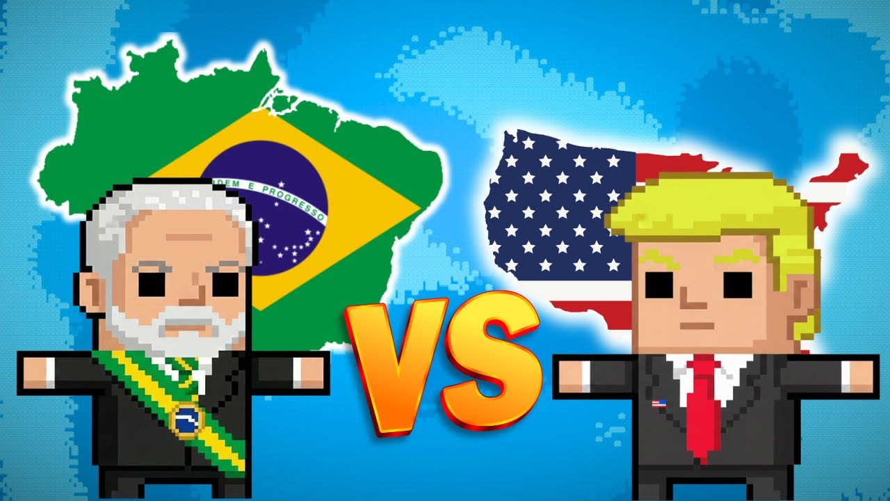 BRASIL VS ESTADOS UNIDOS NO WORLDBOX 😱