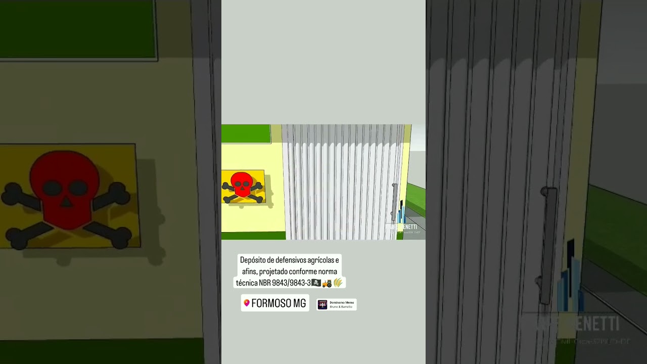 Dep&oacute;sito de defensivos. Eng Felipe B.
