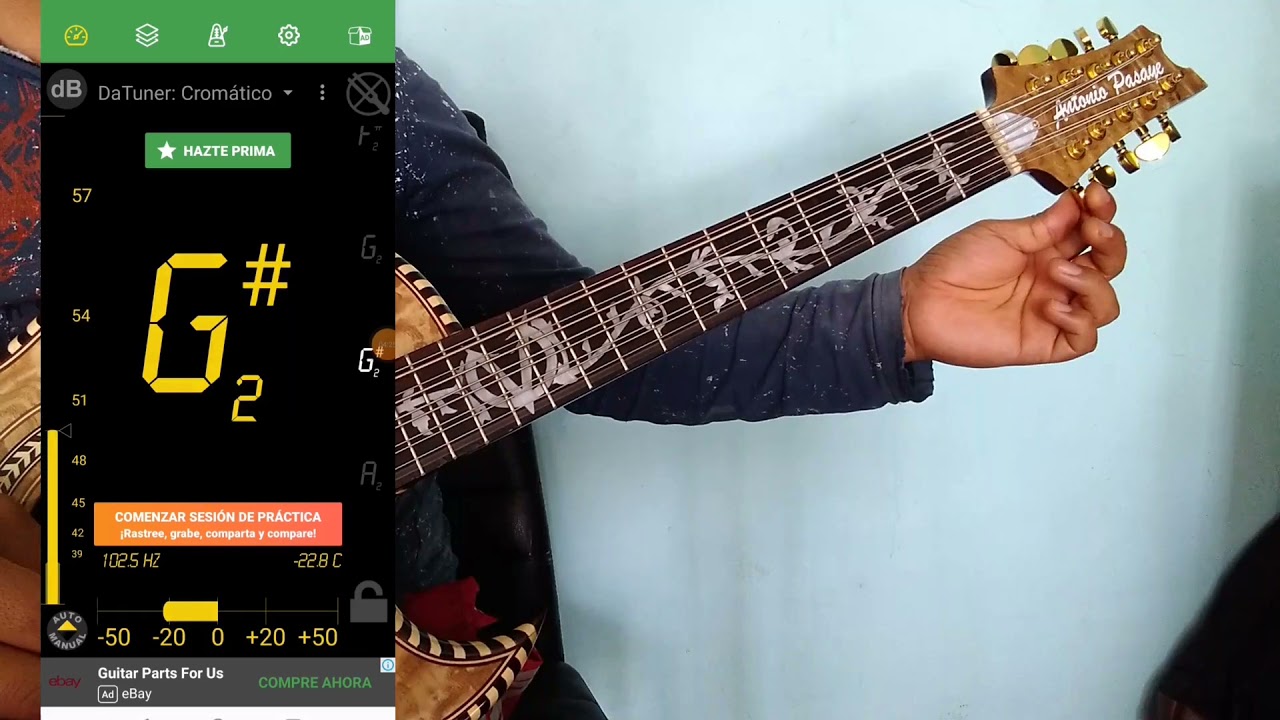 Cómo afinar mi bajo quinto fácil con el celular