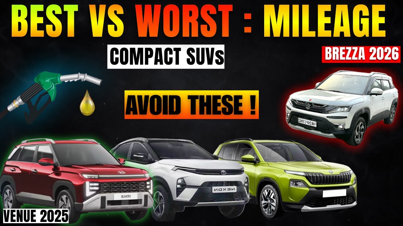 DON&rsquo;T BUY❌if you want Mileage🫵🏻 Brezza Facelift Venue 2025 3XO Kylaq Real Life Mileage 2025 