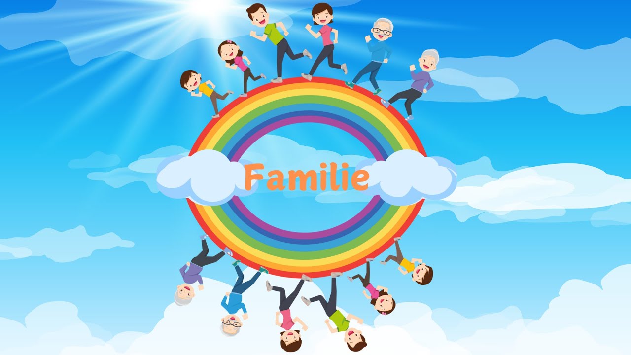 Meine Familie f&uuml;r Kinder | Kinderlieder | Familia Deutsch Lernen f&uuml;r kinder #familie #kinderlieder