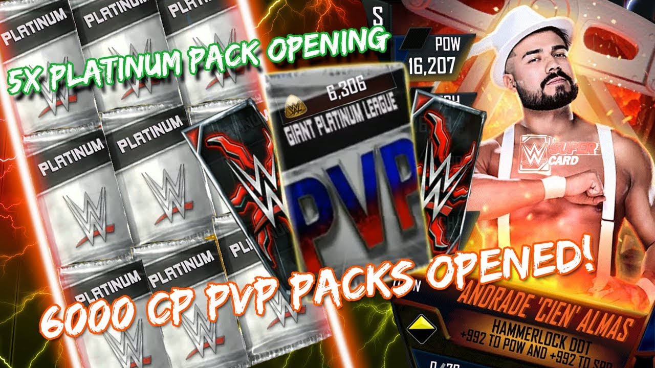WWE SUPERCARD: 6000  GIANT PVP PACKS | 5X PLATINUM PACKS | 2 TITAN PRO PULLS!
