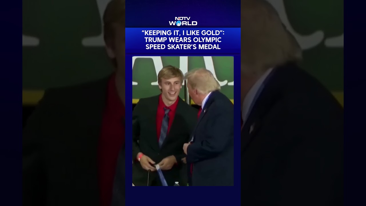 Новости о Дональде Трампе | Трамп оставил себе золотую медаль олимпийца и заявил: &laquo;Я её не верну&raquo;.