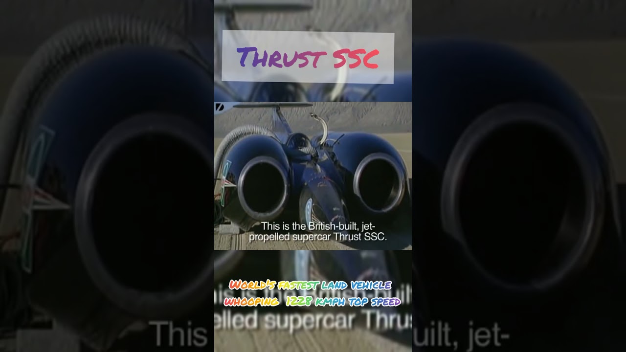 The Thrust SSC World's fastest land vehicle #shorts #thrustssc #theautomotive #worldsfastestcar