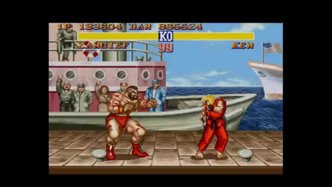 Street Fighter II SNES - Zangief vs. Ken - Hardest Setting