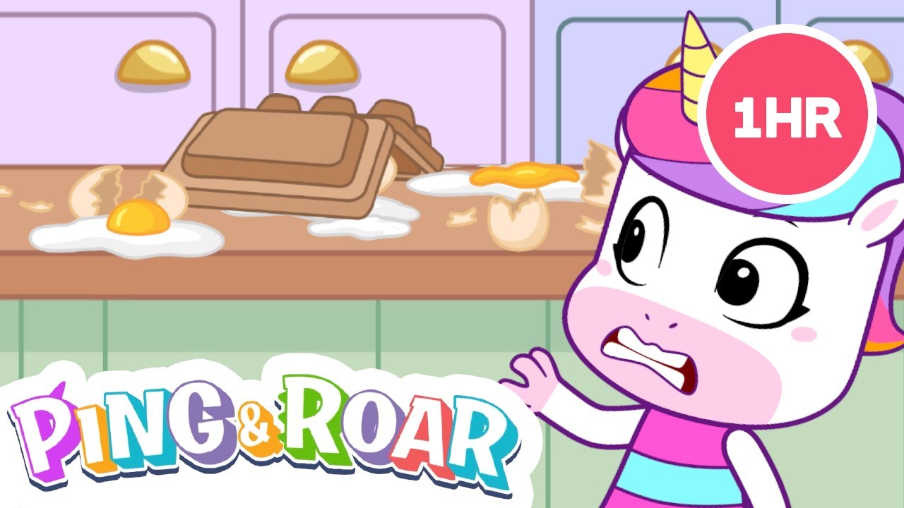 ⏰1 HORA DE DURACIÓN | Lindo pequeño dinosaurio de dibujos animados | Ping y ROAR! | 37
