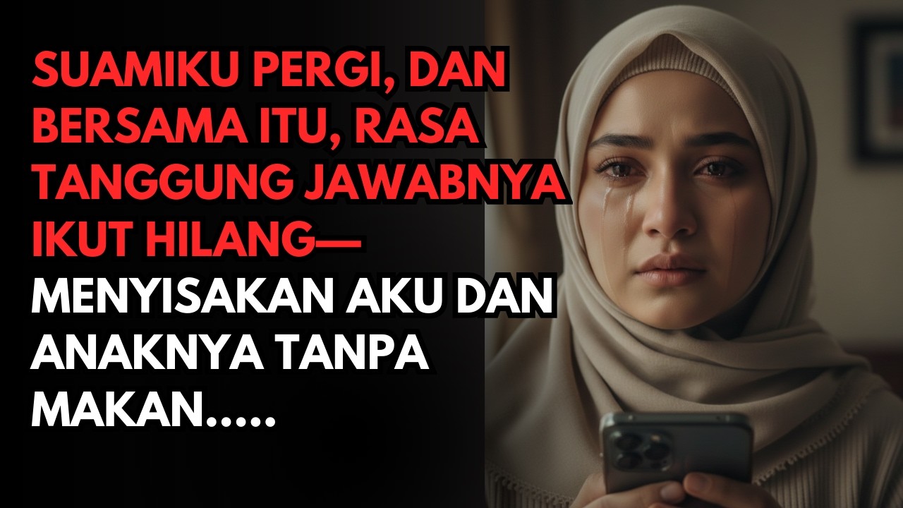 Suamiku pergi, rasa tanggung jawabnya ikut hilang menyisakan aku dan anaknya tanpa makan....