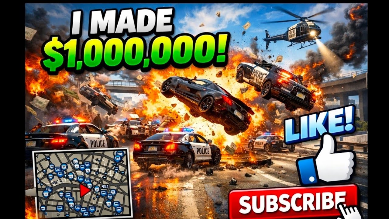 GTA5: I made $1.000.000! Playing GTA online. And I blow some stuff up