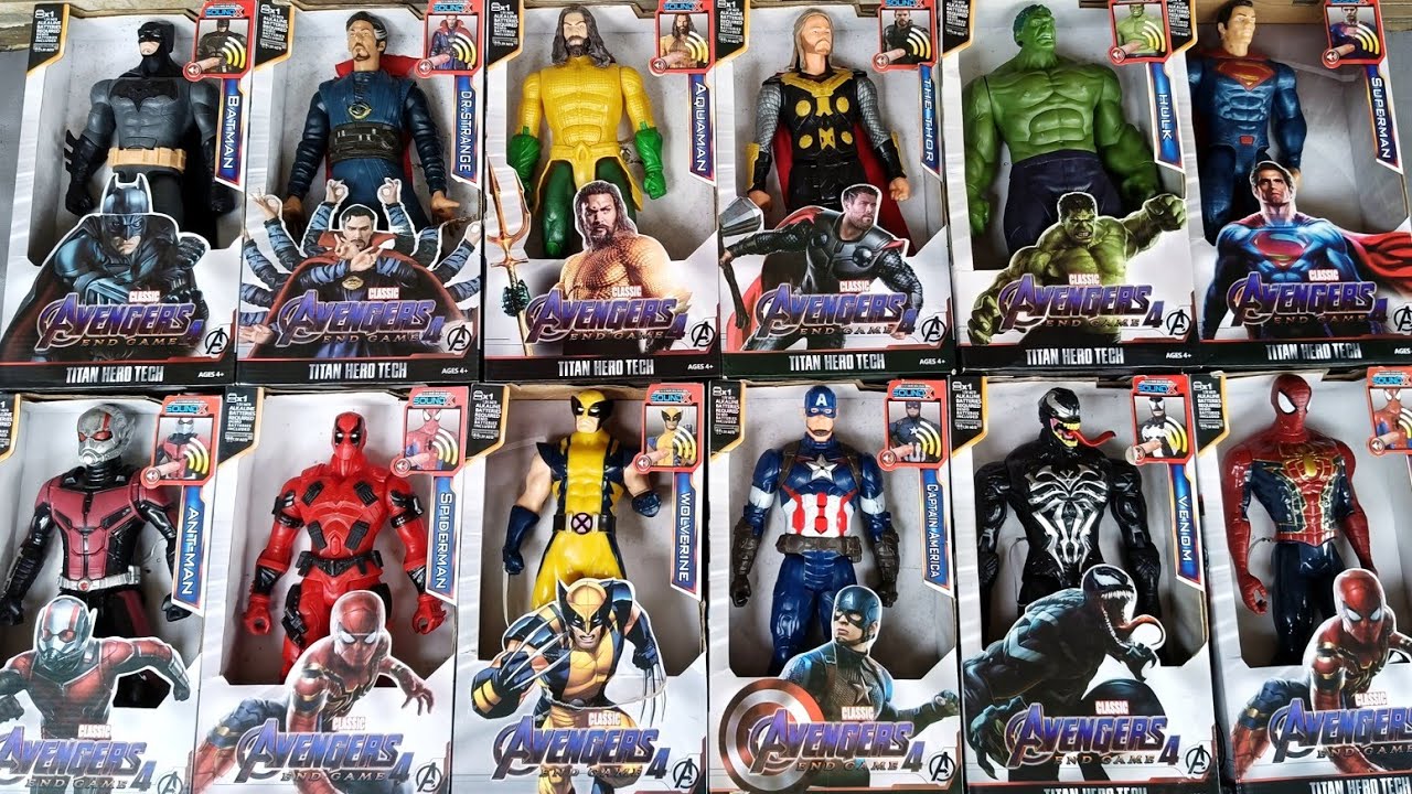 Marvel Spiderman toys unboxing review ,action figure Superman,Iron man,Batman,venom, Ant-Man.359
