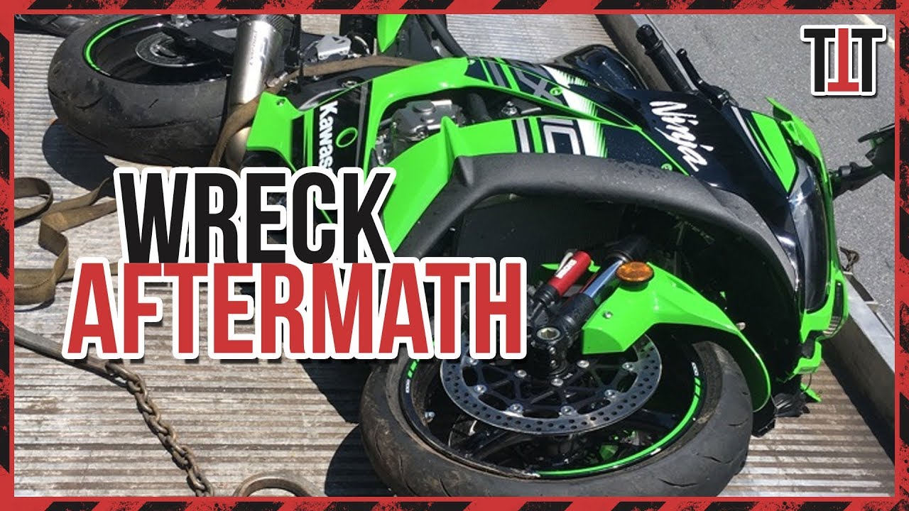 Totaled ZX10R: Let's talk about my accident.