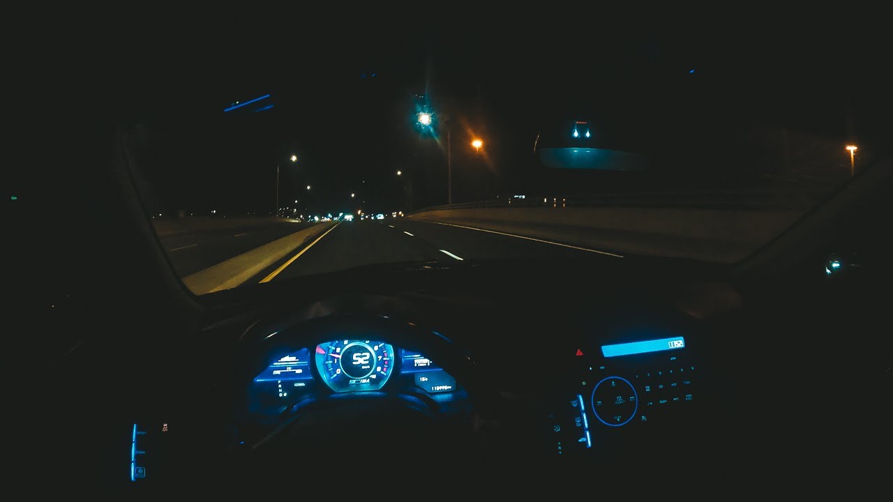 2011 Honda CRZ POV Night Drive ( Relaxing )