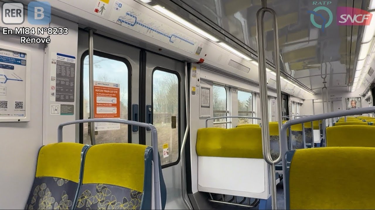 RER B - MI84 Rénové Nº8233 | Parc des Expositions → Aéroport Charles de Gaulle 2 - TGV