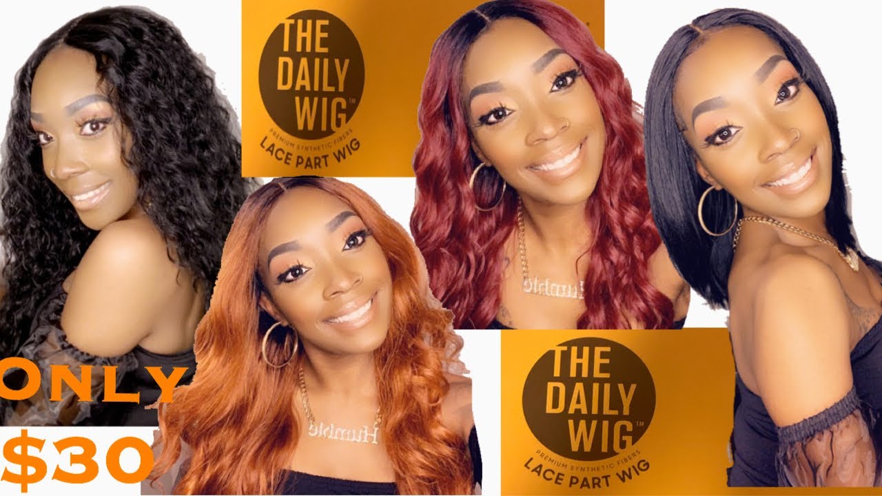 4 DAILY WIGS/ LACE PART WIG BY OUTRE! QUICK AND EASY!
