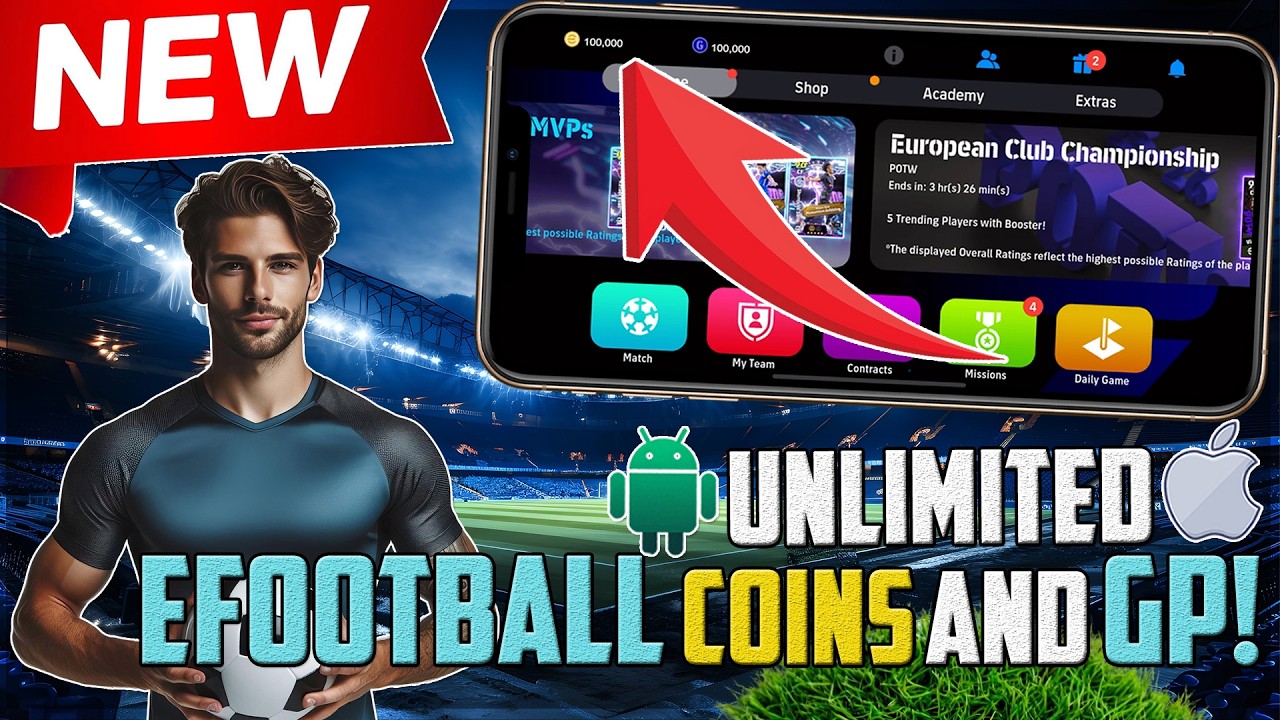 eFootball 2026 Hack/Mod Apk ⚽ - eFootball Unlimited GP and Coins (iOS, Android) 2026 Best Guide