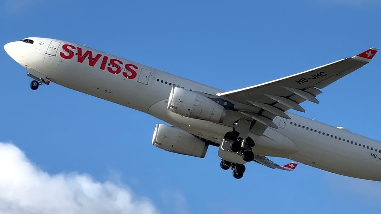 Flughafen Zürich ZRH Planespotting ungeschnitten in 4K HDR am 29. November 2023