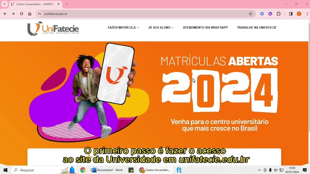 Como verificar meu Contrato com a faculdade na plataforma - Unifatecie