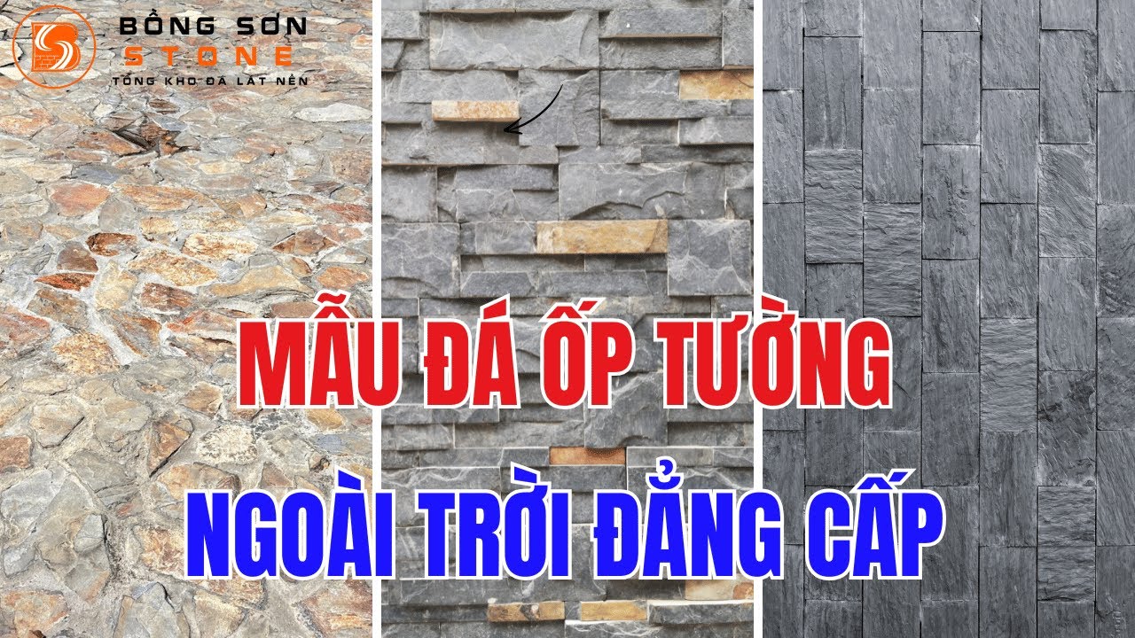 Mẫu đá ốp tường ngoài trời đẹp – bền – chống rêu mốc tốt