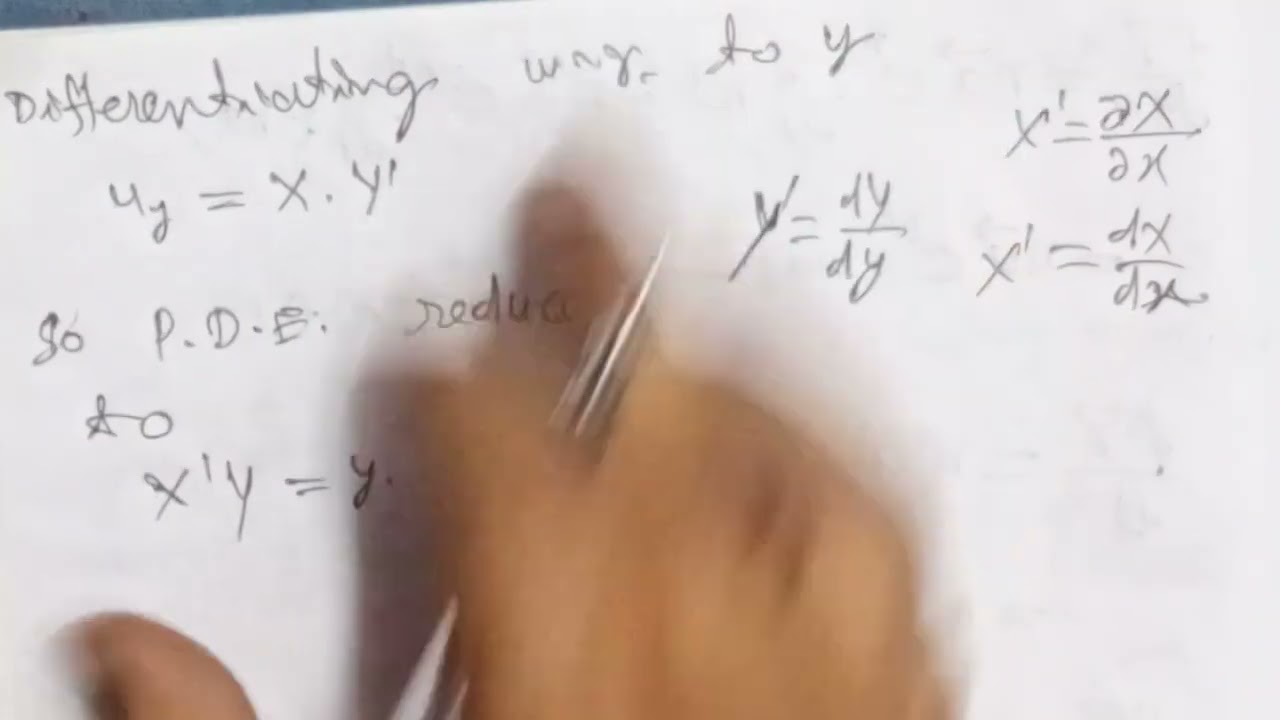 Solve:ux=yuy by using the method of separation of variables.